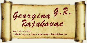 Georgina Rajakovac vizit kartica